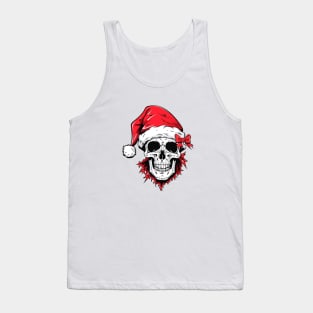 Christmas Celebration with a Skull Twist Tank Top